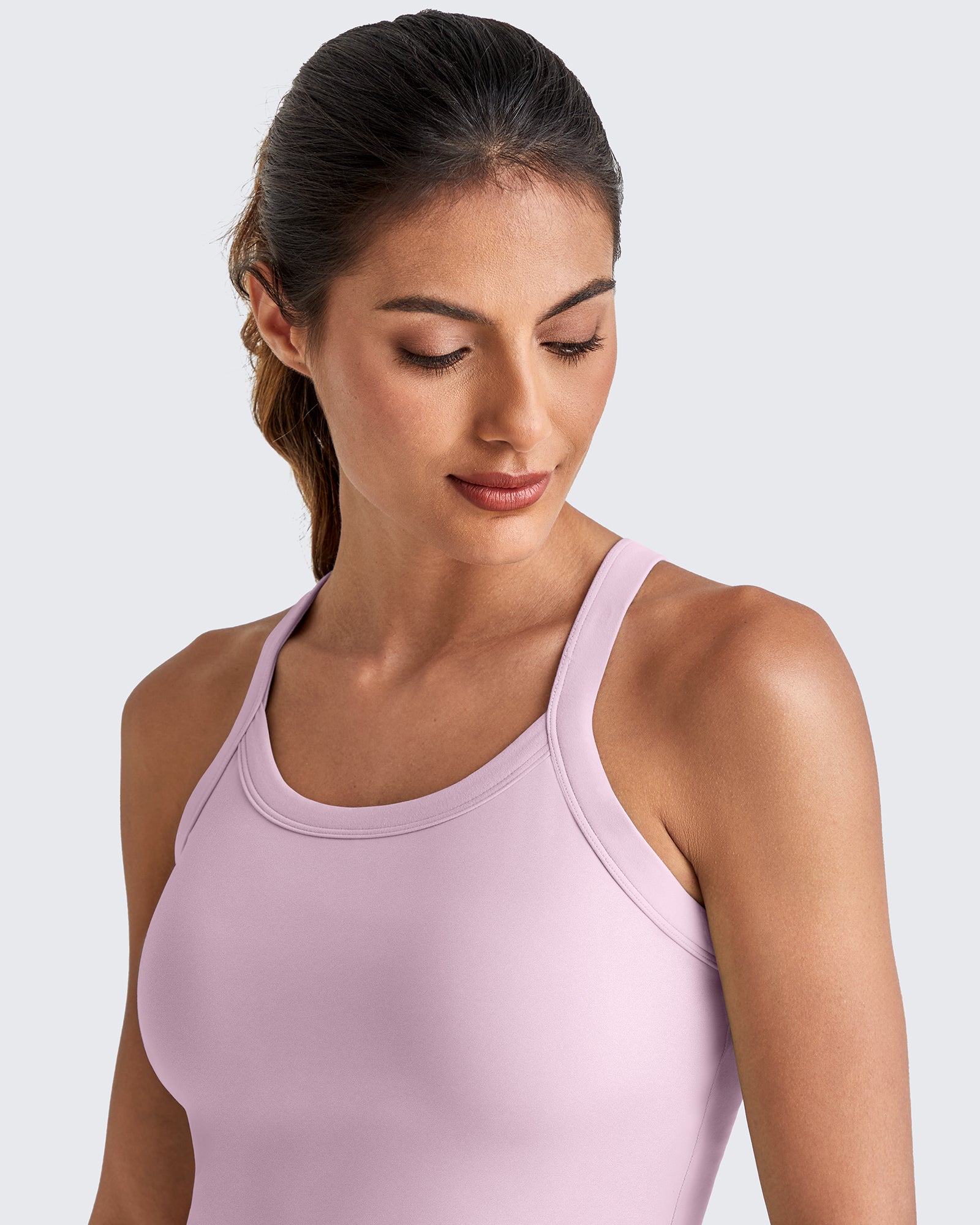 G4Free Activewear - BareFeel Racerback Cropped Sports Bra -GF25L448CA-S-GF25L448CB-M-GF25L448CC-L-GF25L448CD-XL-GF25L448CF-XS