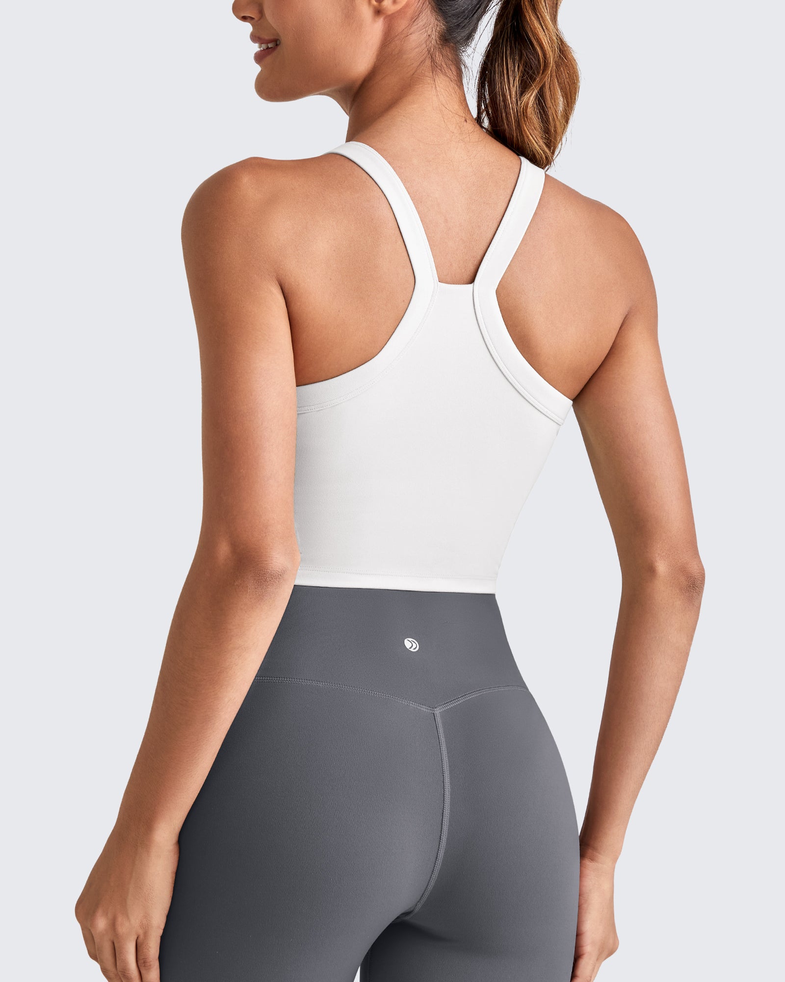 G4Free Activewear - BareFeel Racerback Cropped Sports Bra -GF25L448CA-S-GF25L448CB-M-GF25L448CC-L-GF25L448CD-XL-GF25L448CF-XS