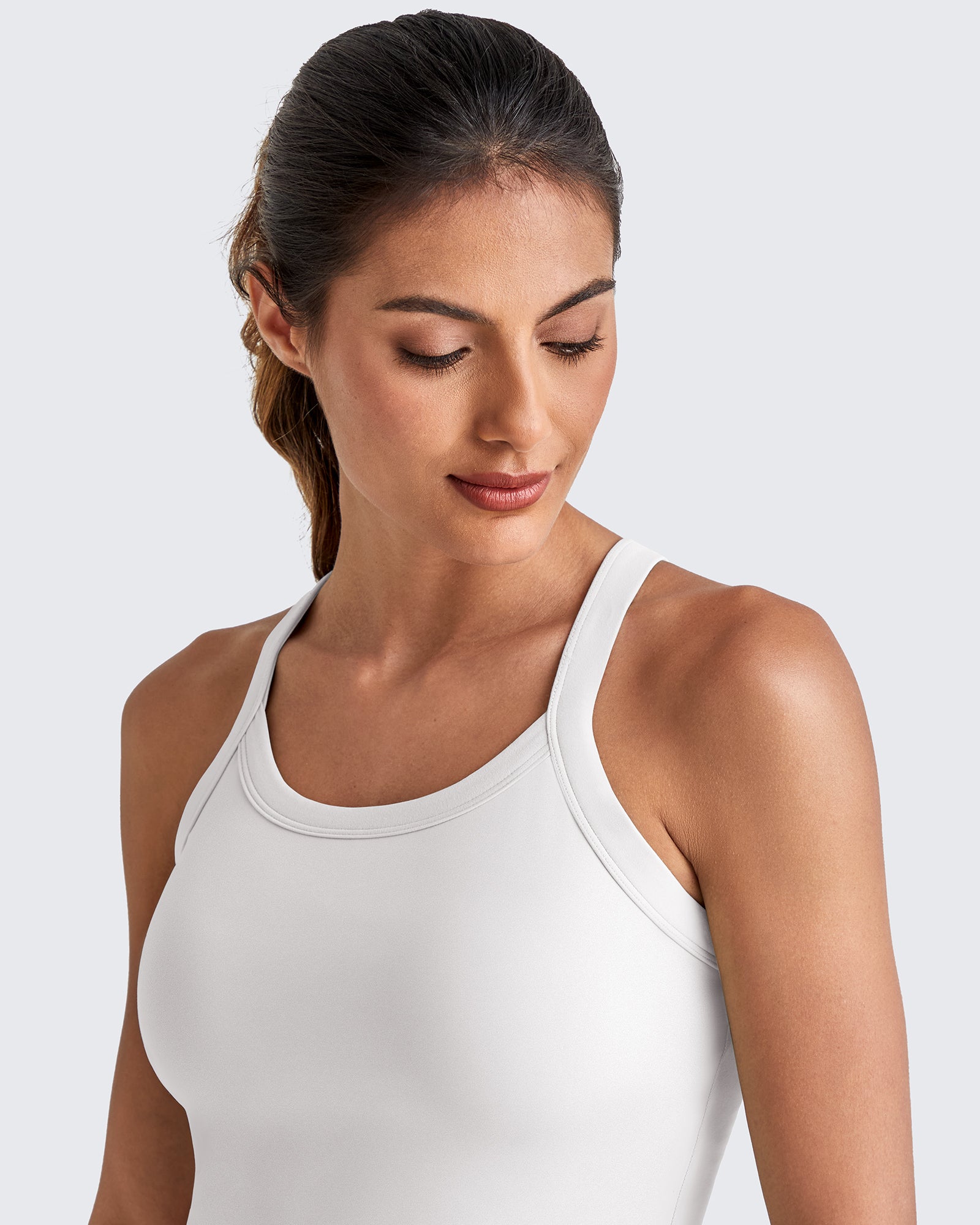 G4Free Activewear - BareFeel Racerback Cropped Sports Bra -GF25L448CA-S-GF25L448CB-M-GF25L448CC-L-GF25L448CD-XL-GF25L448CF-XS