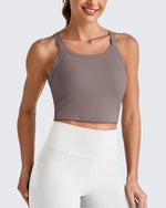 G4Free Activewear - BareFeel Racerback Cropped Sports Bra -GF25L448CA-S-GF25L448CB-M-GF25L448CC-L-GF25L448CD-XL-GF25L448CF-XS