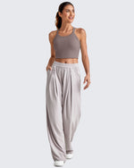 G4Free Activewear - BareFeel Racerback Cropped Sports Bra -GF25L448CA-S-GF25L448CB-M-GF25L448CC-L-GF25L448CD-XL-GF25L448CF-XS