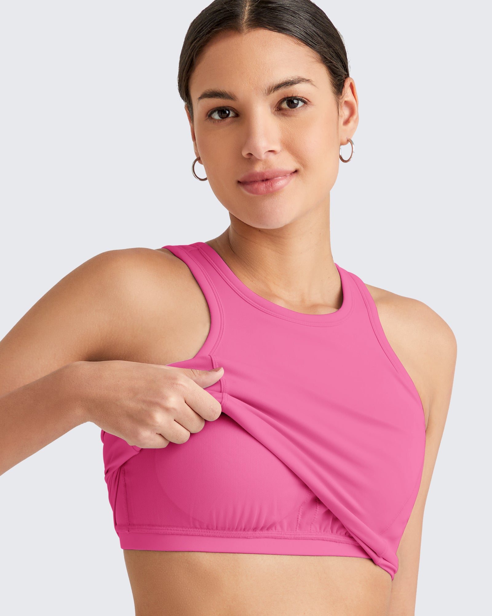 G4Free Activewear - BareFeel Racerback Sport Bras Tank -GF25L392EA-S-GF25L392EB-M-GF25L392EC-L-GF25L392ED-XL-GF25L392EF-XS