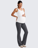 G4Free Activewear - BareFeel Ruched Workout Pregnancy Tank -GF25LY405FA-S-GF25LY405FB-M-GF25LY405FC-L-GF25LY405FD-XL-GF25LY405FF-XS