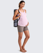 G4Free Activewear - BareFeel Ruched Workout Pregnancy Tank -GF25LY405FA-S-GF25LY405FB-M-GF25LY405FC-L-GF25LY405FD-XL-GF25LY405FF-XS