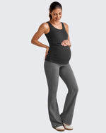 G4Free Activewear - BareFeel Ruched Workout Pregnancy Tank -GF25LY405FA-S-GF25LY405FB-M-GF25LY405FC-L-GF25LY405FD-XL-GF25LY405FF-XS