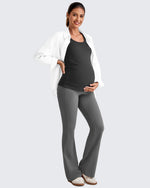 G4Free Activewear - BareFeel Ruched Workout Pregnancy Tank -GF25LY405FA-S-GF25LY405FB-M-GF25LY405FC-L-GF25LY405FD-XL-GF25LY405FF-XS