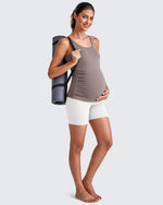 G4Free Activewear - BareFeel Ruched Workout Pregnancy Tank -GF25LY405FA-S-GF25LY405FB-M-GF25LY405FC-L-GF25LY405FD-XL-GF25LY405FF-XS
