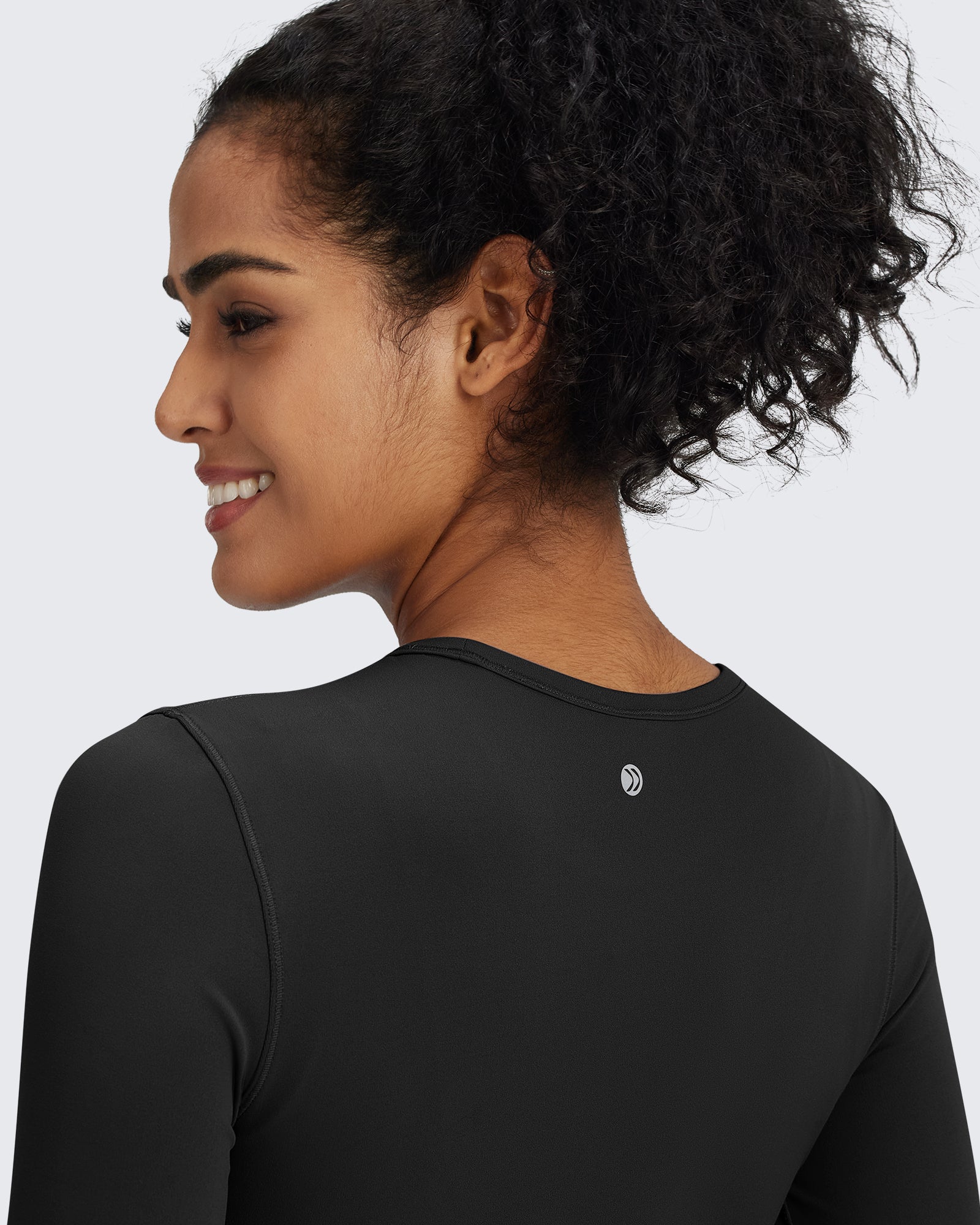 G4Free Activewear - BareFeel Slim High Crew Neck Cropped Long Sleeve -GF24B234EA-S-GF24B234EB-M-GF24B234EC-L-GF24B234ED-XL-GF24B234AA-S