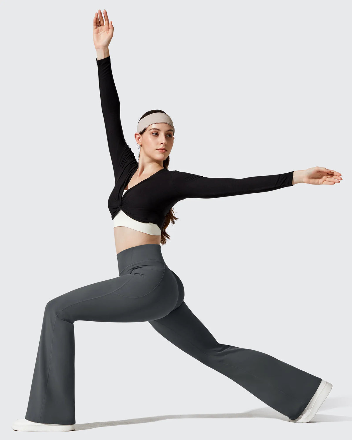 G4Free Activewear - Barefeel Fleece Lined High Waist Flare Yoga Leggings -GF25A703AA-S-GF25A704AA-S-GF25A705AA-S-GF25A703AB-M-GF25A704AB-M