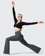 G4Free Activewear - Barefeel Fleece Lined High Waist Flare Yoga Leggings -GF25A703AA-S-GF25A704AA-S-GF25A705AA-S-GF25A703AB-M-GF25A704AB-M