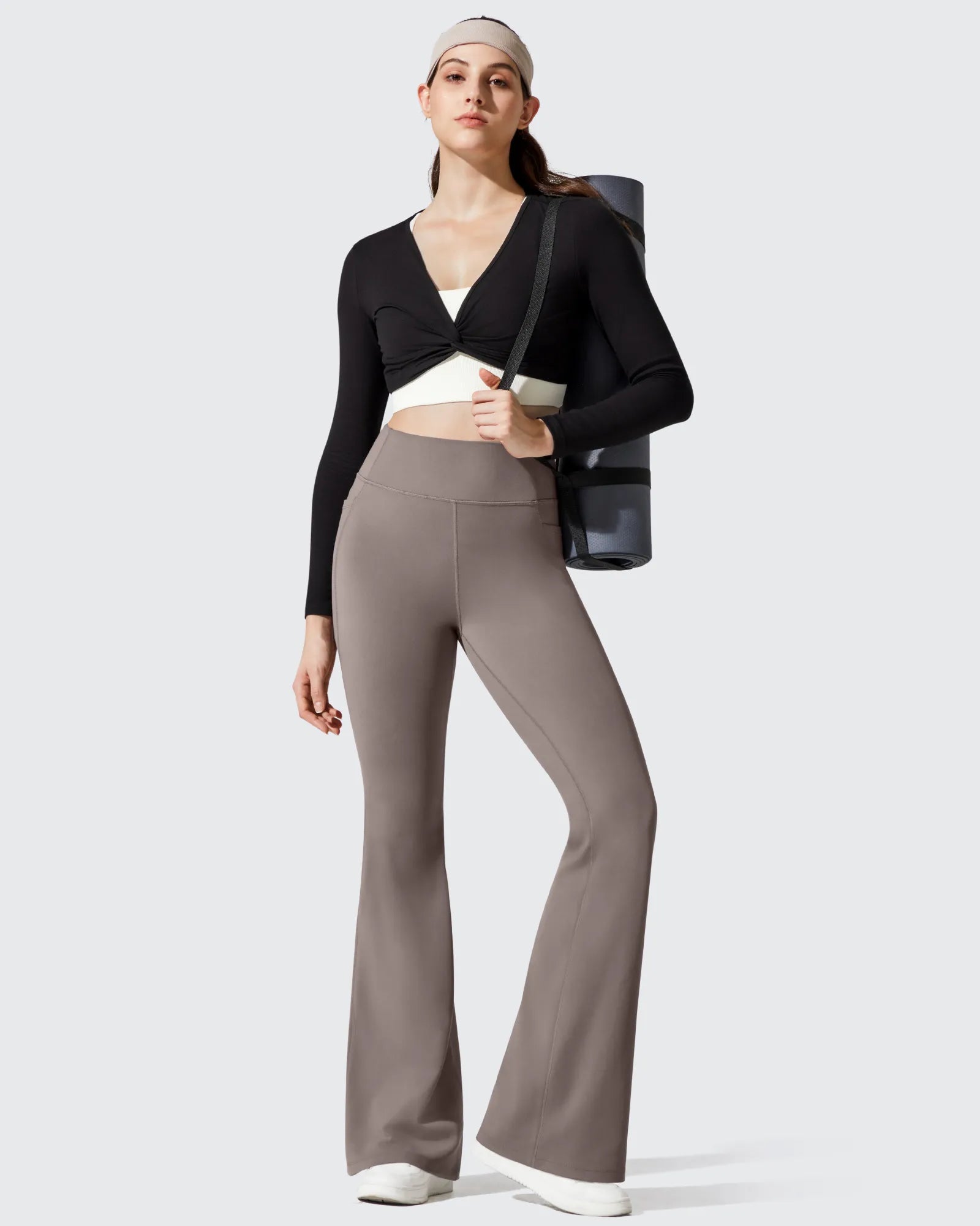 G4Free Activewear - Barefeel Fleece Lined High Waist Flare Yoga Leggings -GF25A703AA-S-GF25A704AA-S-GF25A705AA-S-GF25A703AB-M-GF25A704AB-M