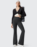 G4Free Activewear - Barefeel Fleece Lined High Waist Flare Yoga Leggings -GF25A703AA-S-GF25A704AA-S-GF25A705AA-S-GF25A703AB-M-GF25A704AB-M