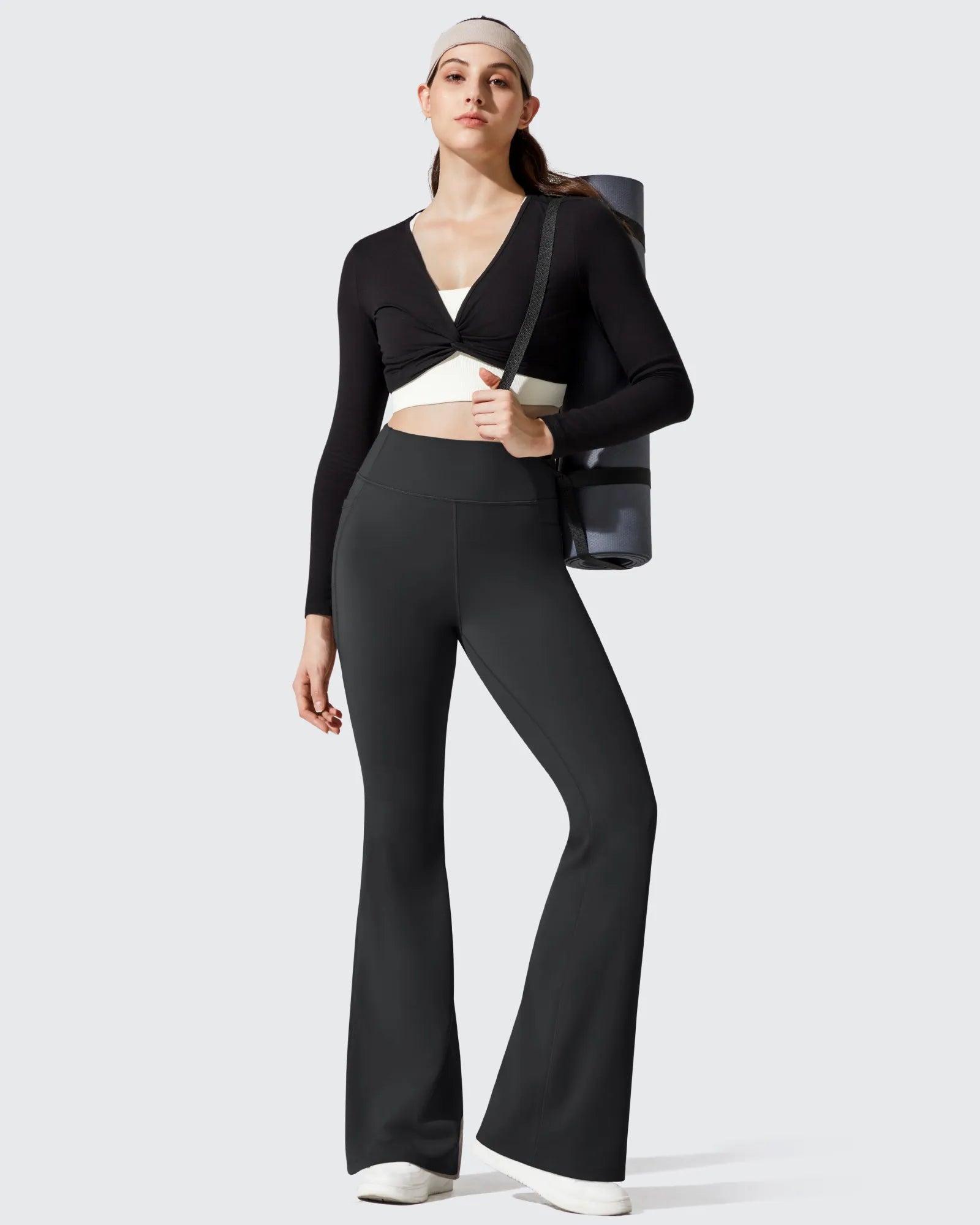 G4Free Activewear - Barefeel Fleece Lined High Waist Flare Yoga Leggings -GF25A703AA-S-GF25A704AA-S-GF25A705AA-S-GF25A703AB-M-GF25A704AB-M