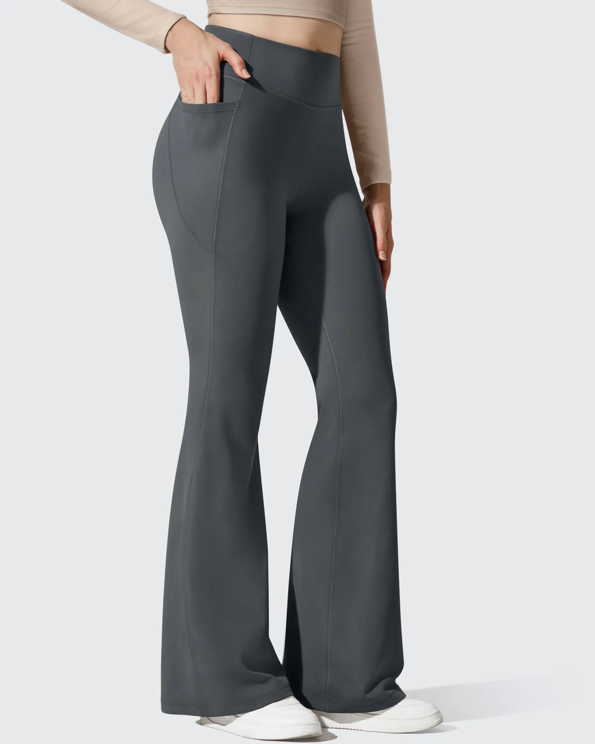 G4Free Activewear - Barefeel Fleece Lined High Waist Flare Yoga Leggings -GF25A703AA-S-GF25A704AA-S-GF25A705AA-S-GF25A703AB-M-GF25A704AB-M