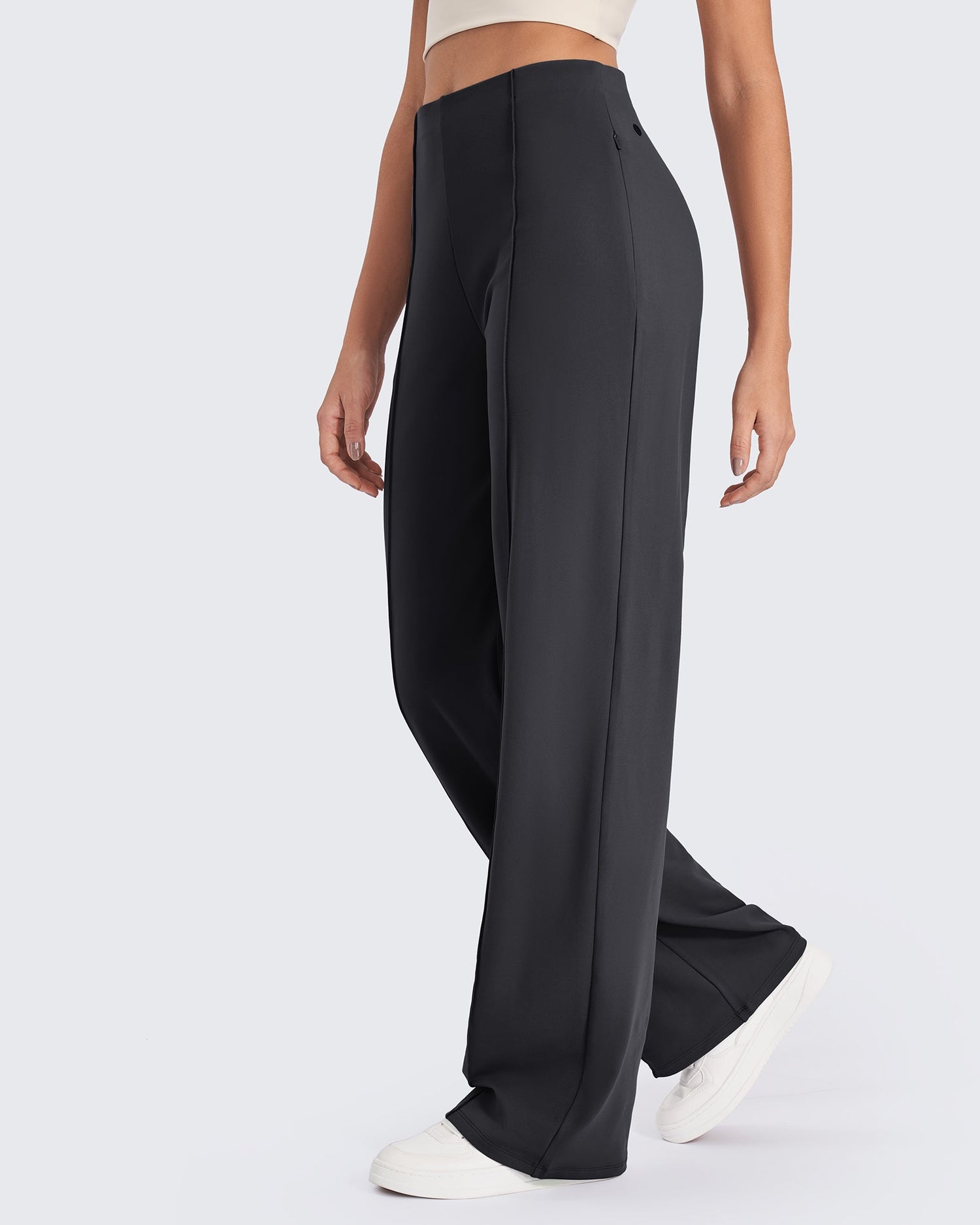 G4Free Activewear - Business Front Pleats Wide Leg Pants -GF24J276AA-S-GF24J277AA-S-GF24J278AA-S-GF24J276AB-M-GF24J277AB-M