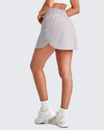 G4Free Activewear - Elastic High Waisted A Line Golf Skirts -GF25H406AA-S-GF25H406AB-M-GF25H406AC-L-GF25H406AD-XL-GF25H406AE-XXL