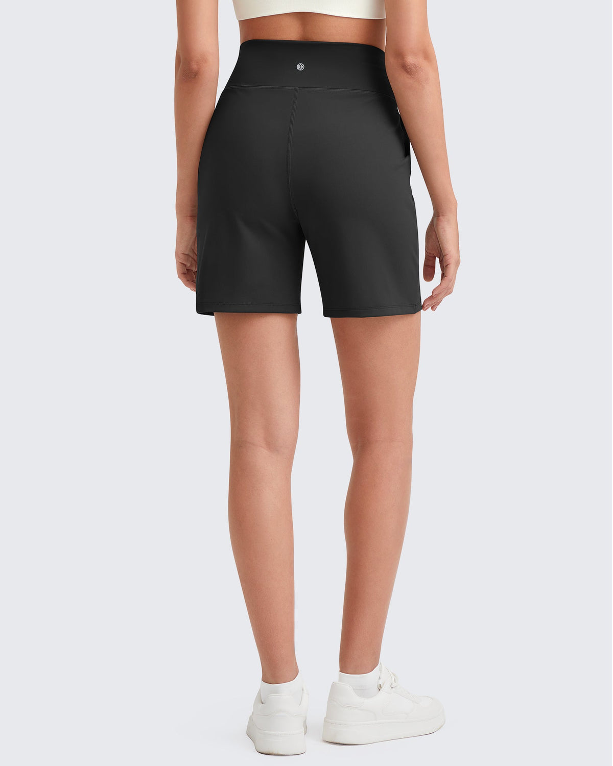 G4Free Activewear - EverGoing Bermuda Drawstring High-Waist Athletic Shorts -GF25E308AF-XS-GF25E308AA-S-GF25E308AB-M-GF25E308AC-L-GF25E308AD-XL