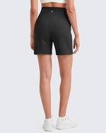 G4Free Activewear - EverGoing Bermuda Drawstring High-Waist Athletic Shorts -GF25E308AF-XS-GF25E308AA-S-GF25E308AB-M-GF25E308AC-L-GF25E308AD-XL