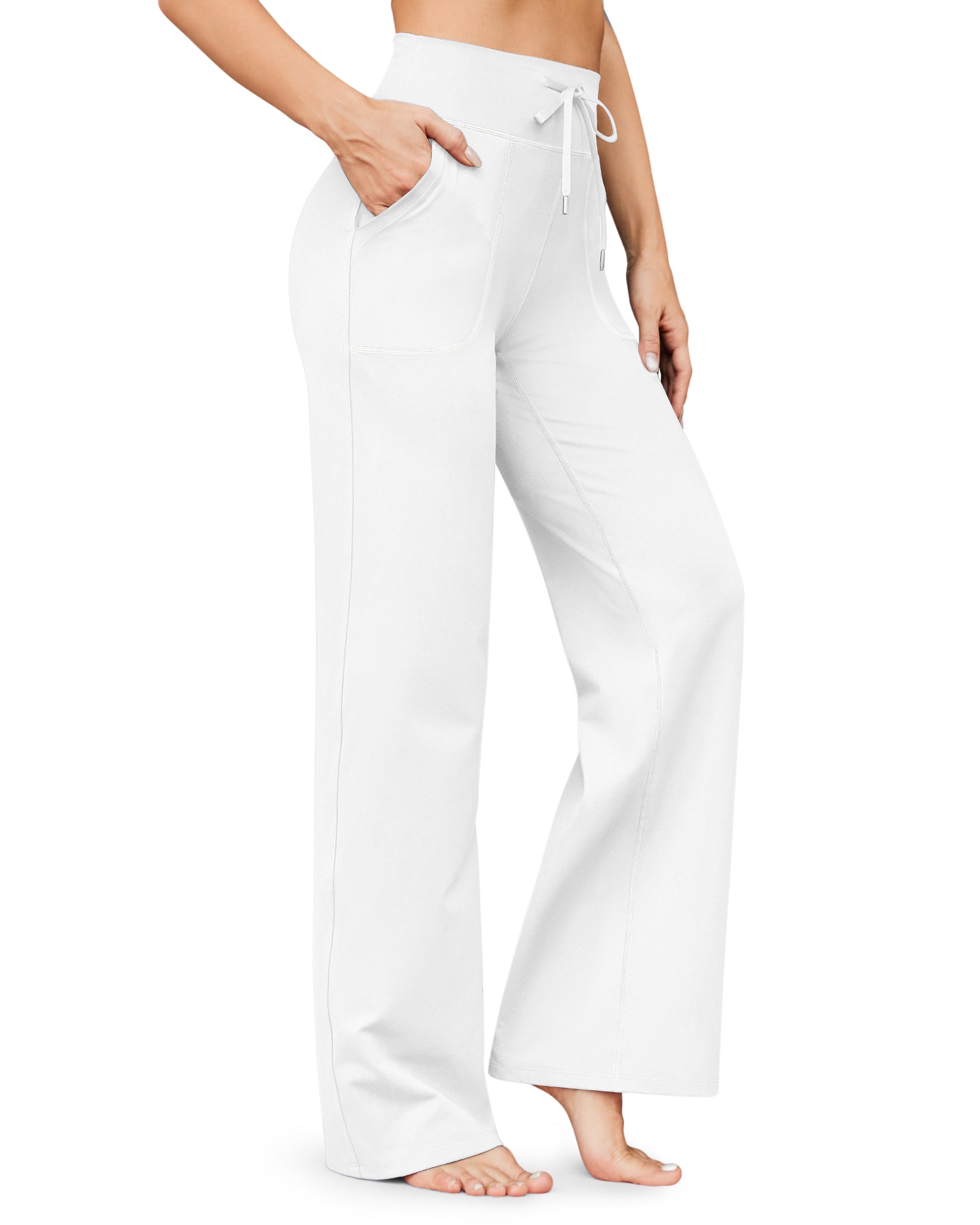 G4Free Activewear - EverGoing Business Casual High-Waist Wide Leg Pants 33 --GF23J191AA-S-GF23J191AB-M-GF23J191AC-L-GF23J191AD-XL