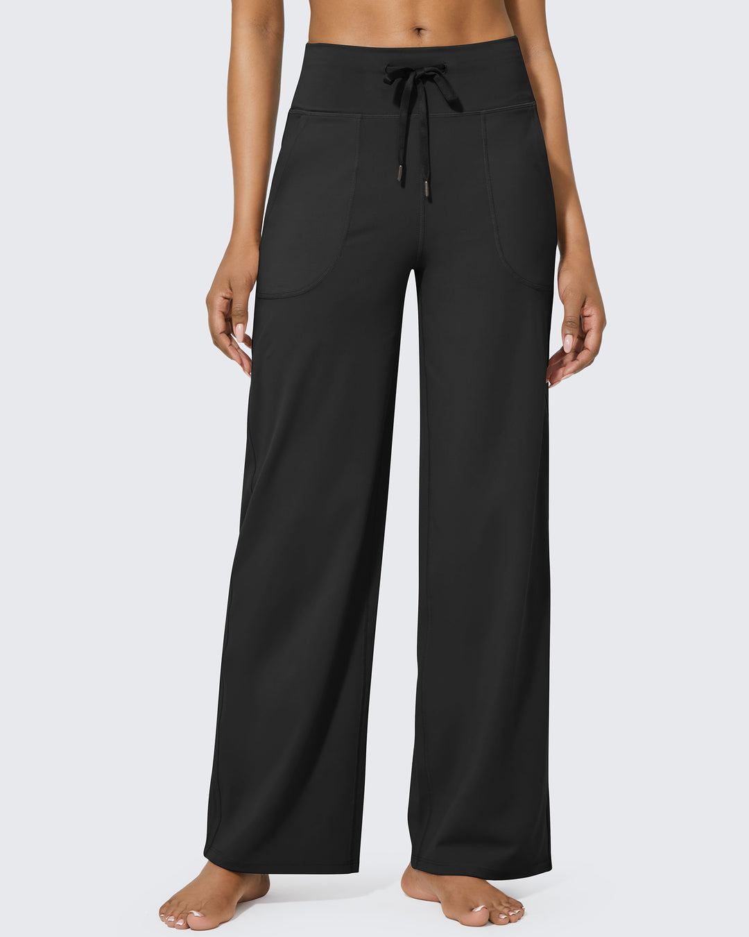G4Free Activewear - EverGoing Business Casual High-Waist Wide Leg Pants 33 --GF23J191AA-S-GF23J191AB-M-GF23J191AC-L-GF23J191AD-XL