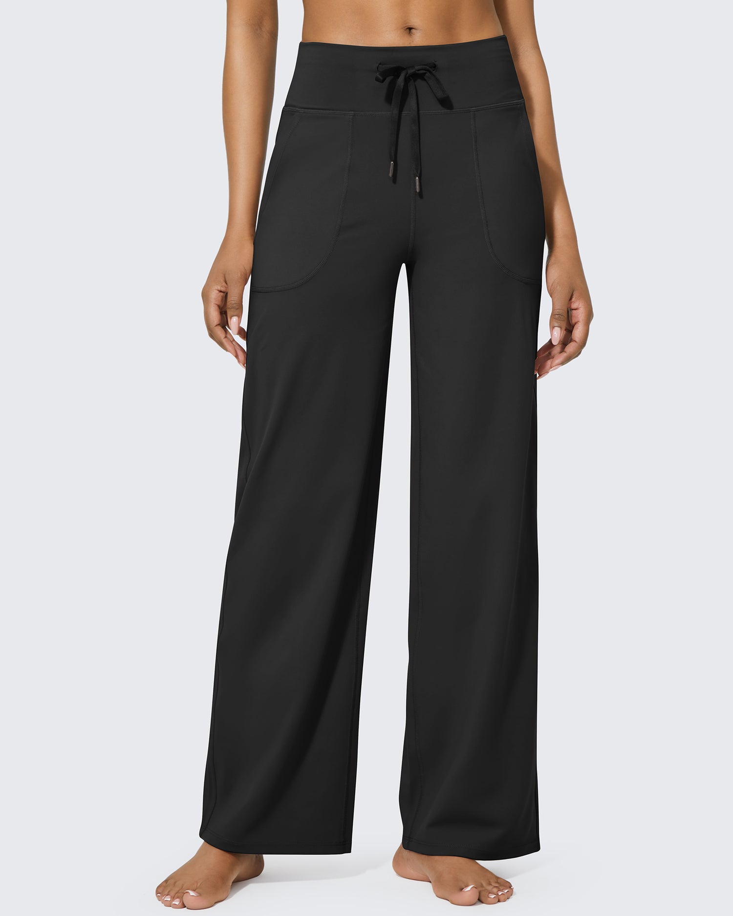 G4Free Activewear - EverGoing Business Casual High-Waist Wide Leg Pants 33 --GF23J191AA-S-GF23J191AB-M-GF23J191AC-L-GF23J191AD-XL