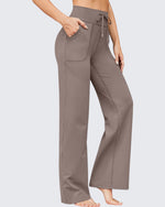 G4Free Activewear - EverGoing Business Casual High-Waist Wide Leg Pants 33 --GF23J191AA-S-GF23J191AB-M-GF23J191AC-L-GF23J191AD-XL