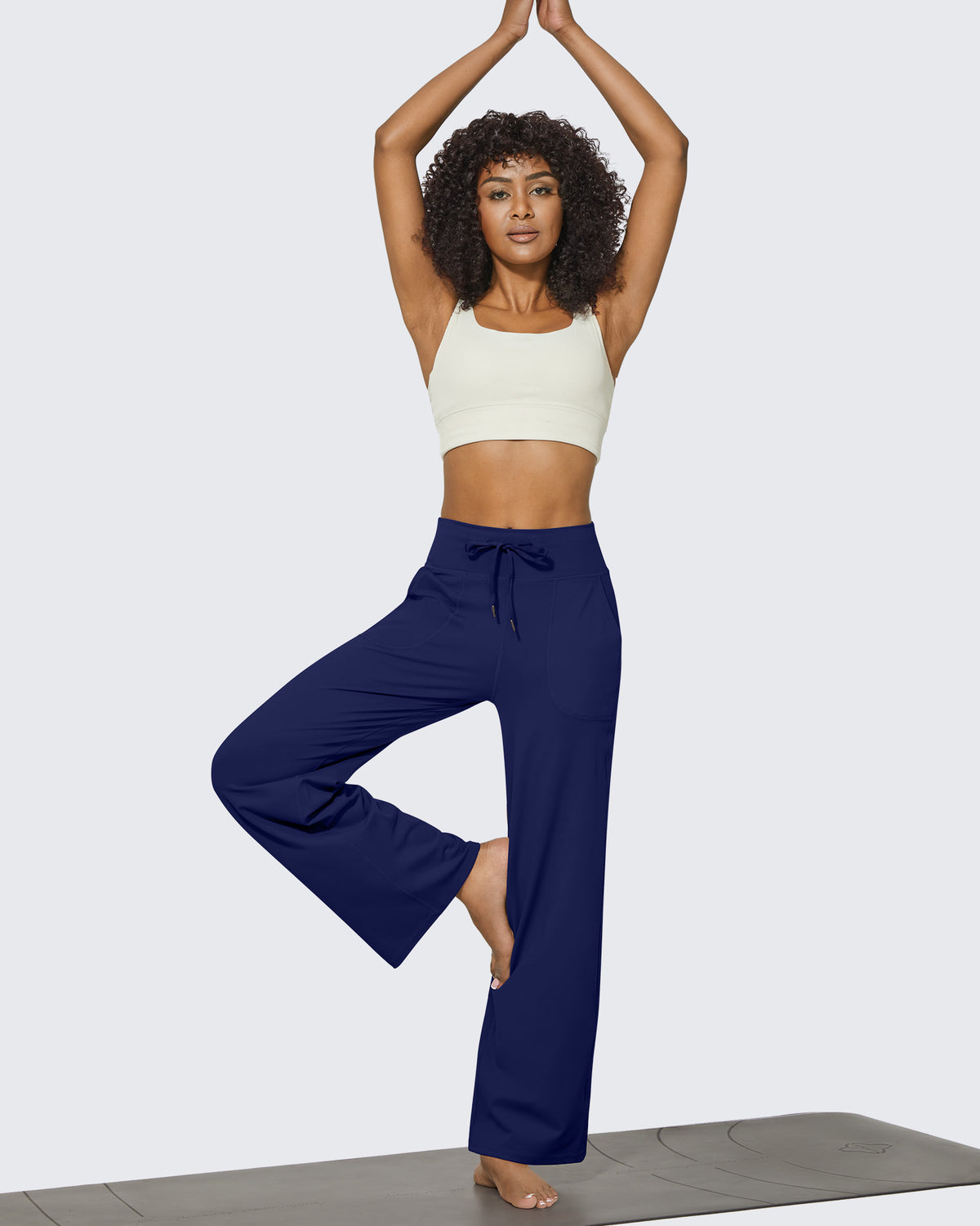 G4Free Activewear - EverGoing Business Casual High-Waist Wide Leg Pants 33 --GF23J191AA-S-GF23J191AB-M-GF23J191AC-L-GF23J191AD-XL