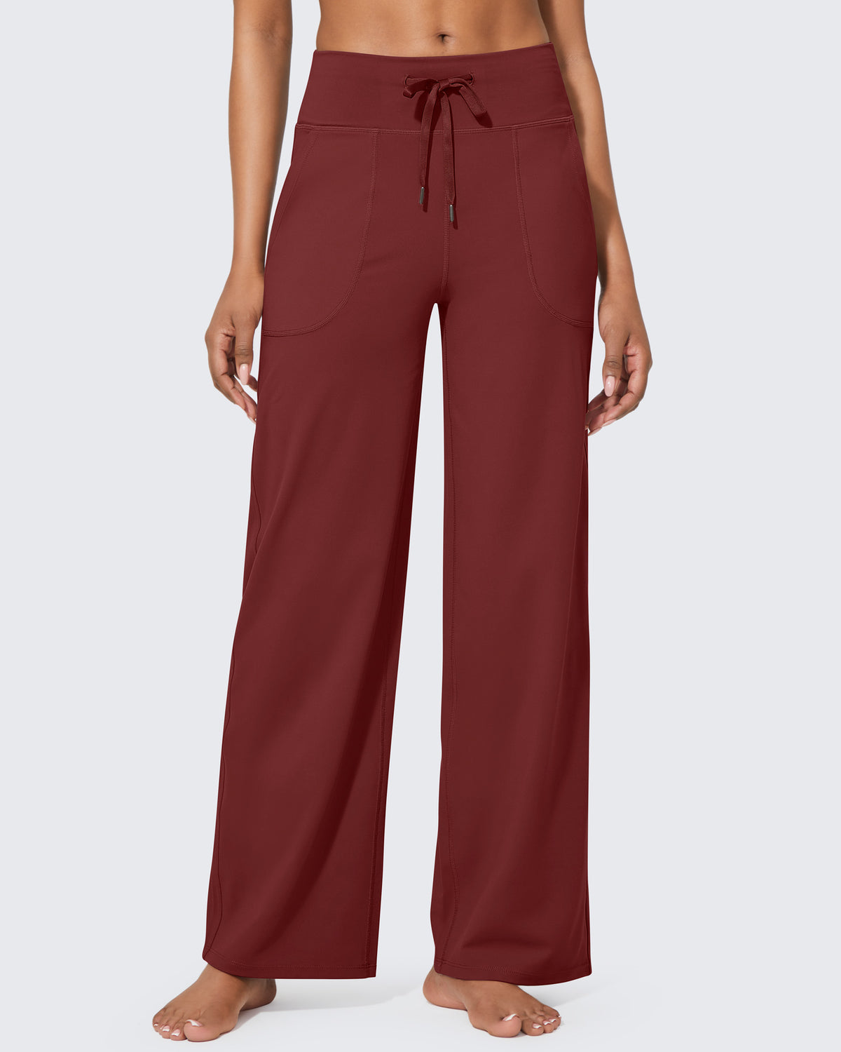 G4Free Activewear - EverGoing Business Casual High-Waist Wide Leg Pants -GF23J190DF-XS-GF23J190DA-S-GF23J190DB-M-GF23J190DC-L-GF23J190DD-XL