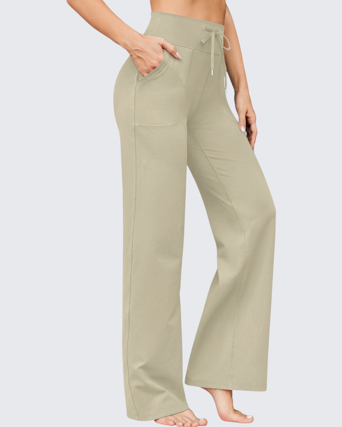 G4Free Activewear - EverGoing Business Casual High-Waist Wide Leg Pants -GF23J190DF-XS-GF23J190DA-S-GF23J190DB-M-GF23J190DC-L-GF23J190DD-XL