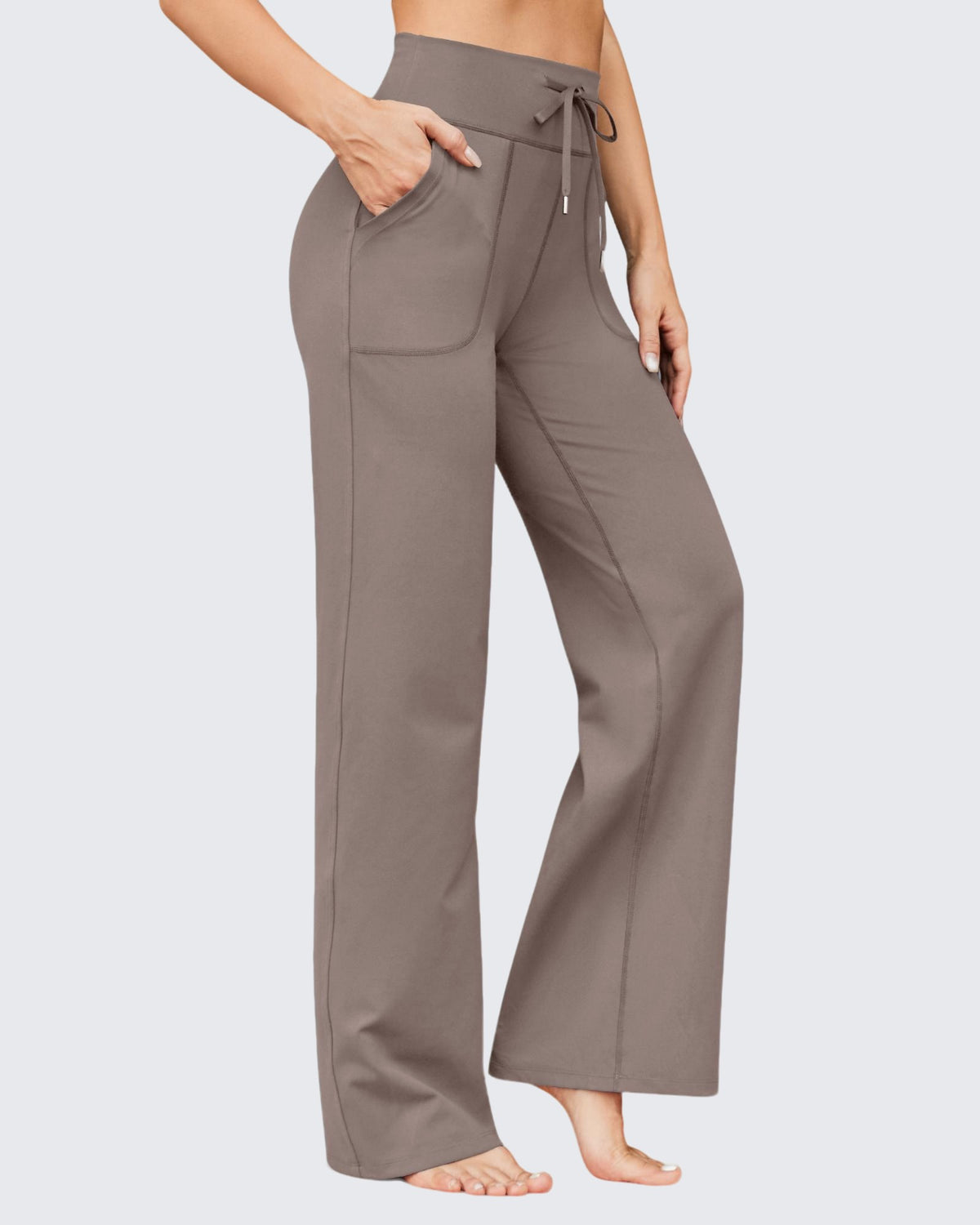 G4Free Activewear - EverGoing Business Casual High-Waist Wide Leg Pants - Limited Offer -GF23J189BF-XS-GF23J190BF-XS--GF23J189BA-S-GF23J190BA-S