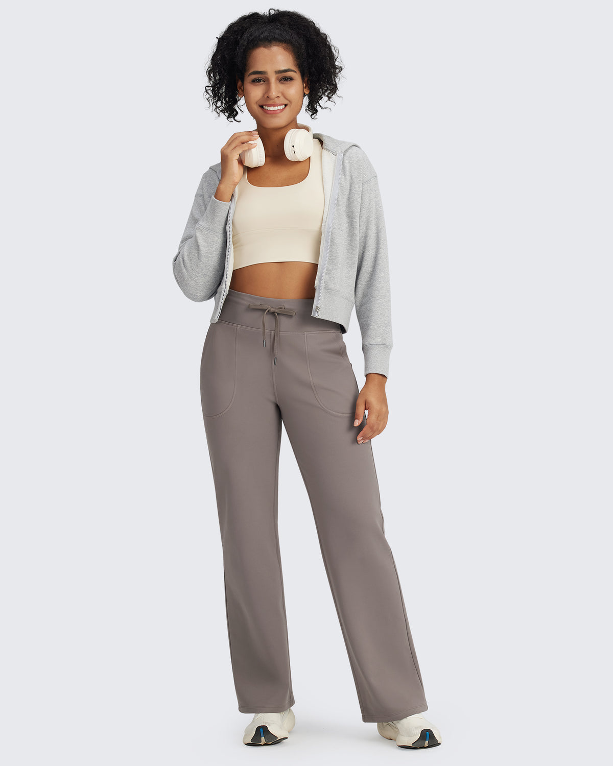 G4Free Activewear - EverGoing Fleece Lined High-Waist Drawstring Pants -GF24J215AA-S-GF24J216AA-S-GF24J217AA-S-GF24J215AB-M-GF24J216AB-M