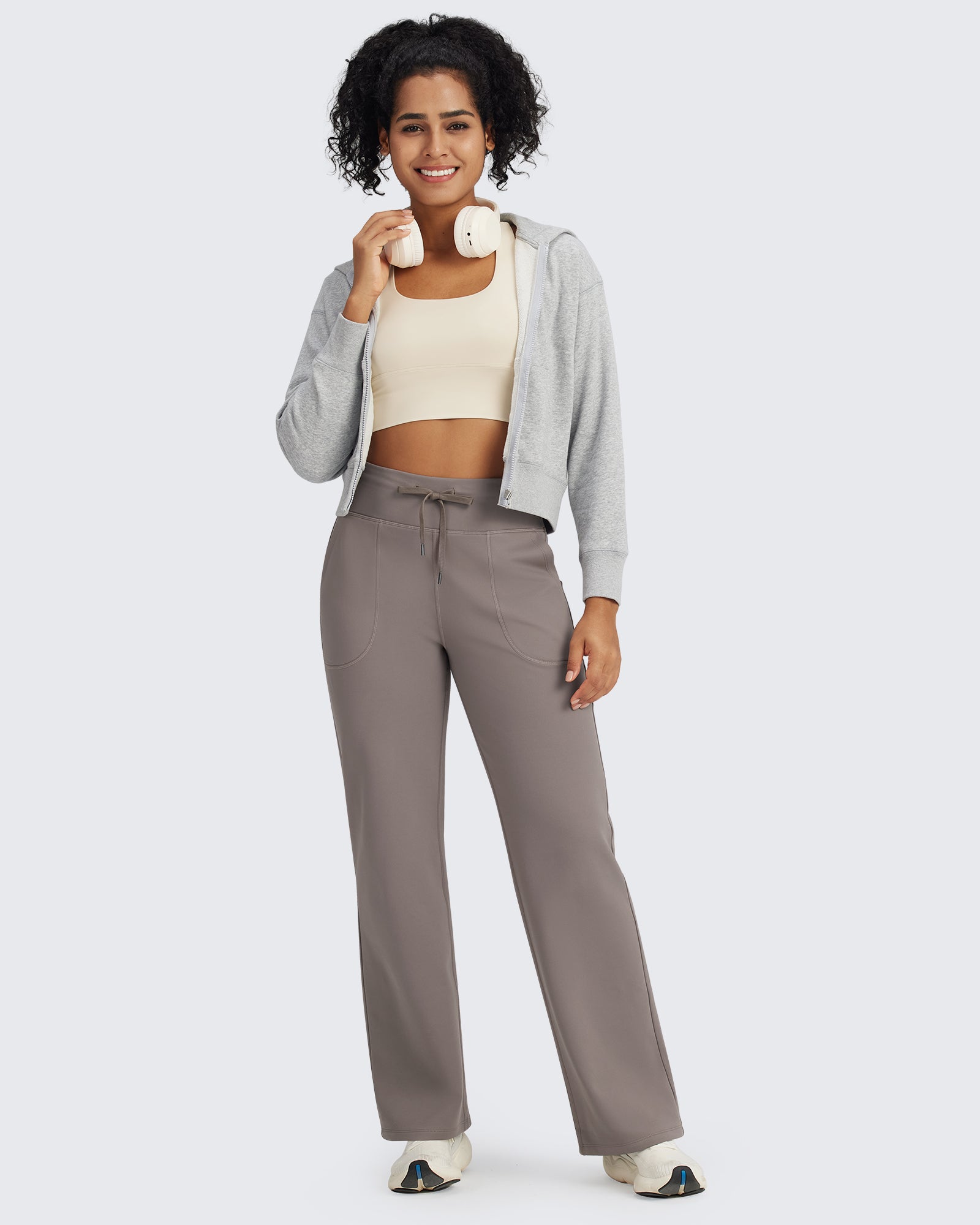 G4Free Activewear - EverGoing Fleece Lined High-Waist Drawstring Pants -GF24J215AA-S-GF24J216AA-S-GF24J217AA-S-GF24J215AB-M-GF24J216AB-M