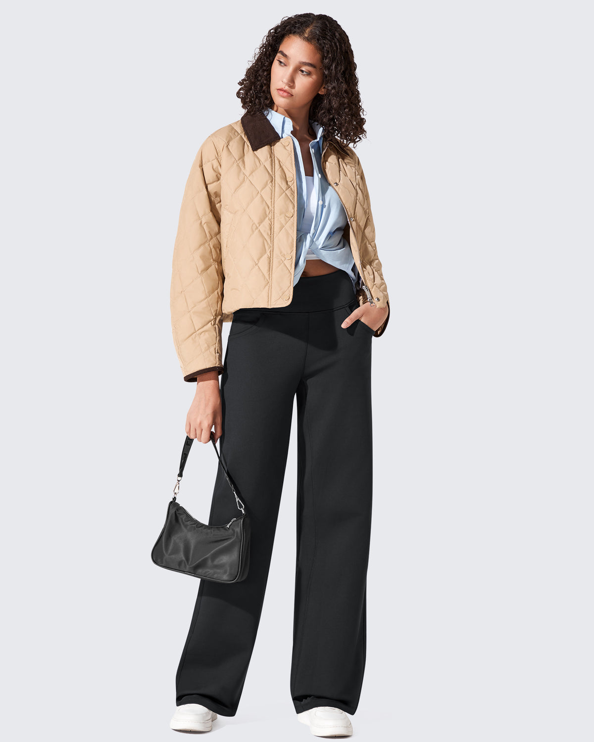 G4Free Activewear - EverGoing Fleece Lined High-Waist Wide Leg Thermal Trousers -GF24J230AA-S-GF24J231AA-S-GF24J232AA-S-GF24J230AB-M-GF24J231AB-M