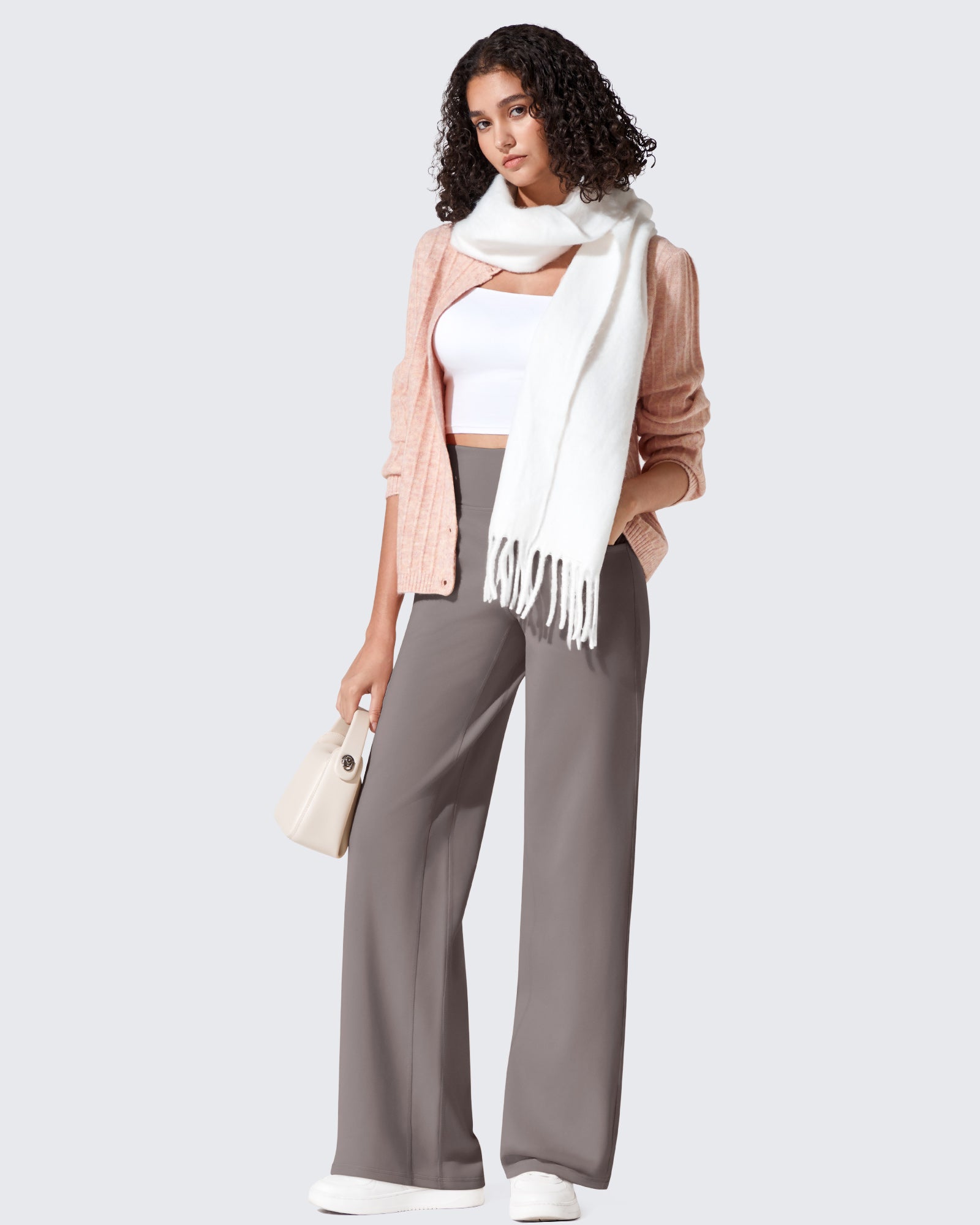 G4Free Activewear - EverGoing Fleece Lined High-Waist Wide Leg Thermal Trousers -GF24J230AA-S-GF24J231AA-S-GF24J232AA-S-GF24J230AB-M-GF24J231AB-M