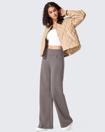 G4Free Activewear - EverGoing Fleece Lined High-Waist Wide Leg Thermal Trousers -GF24J230AA-S-GF24J231AA-S-GF24J232AA-S-GF24J230AB-M-GF24J231AB-M