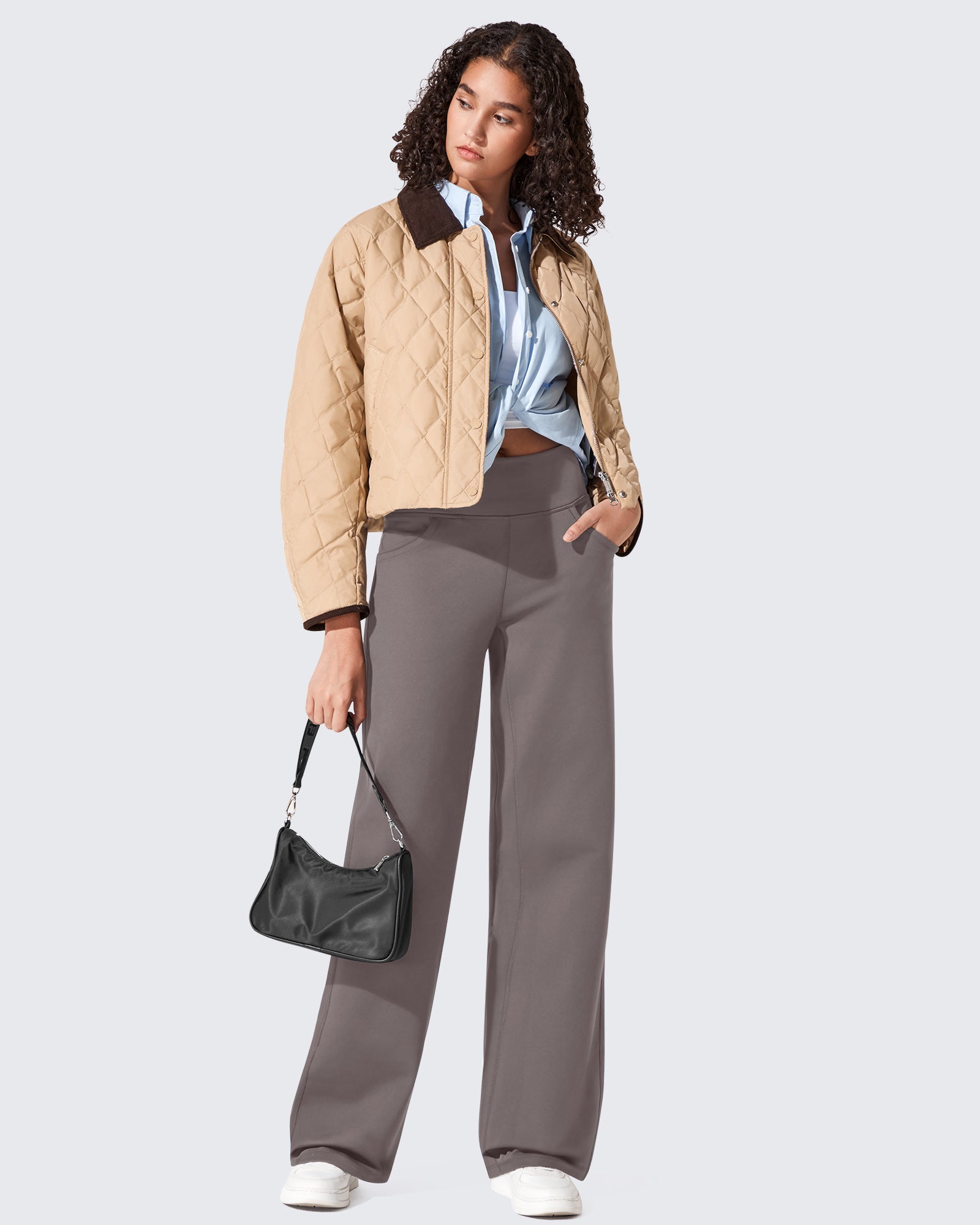 G4Free Activewear - EverGoing Fleece Lined High-Waist Wide Leg Thermal Trousers -GF24J230AA-S-GF24J231AA-S-GF24J232AA-S-GF24J230AB-M-GF24J231AB-M