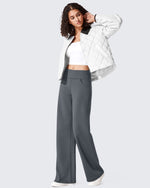 G4Free Activewear - EverGoing Fleece Lined High-Waist Wide Leg Thermal Trousers -GF24J230AA-S-GF24J231AA-S-GF24J232AA-S-GF24J230AB-M-GF24J231AB-M