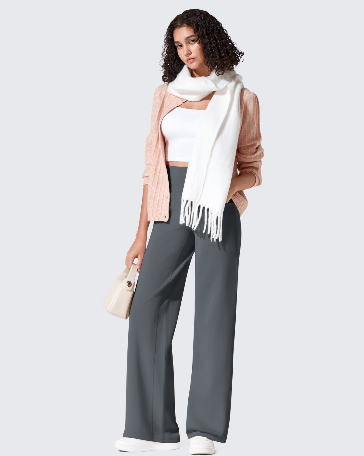 G4Free Activewear - EverGoing Fleece Lined High-Waist Wide Leg Thermal Trousers -GF24J230AA-S-GF24J231AA-S-GF24J232AA-S-GF24J230AB-M-GF24J231AB-M