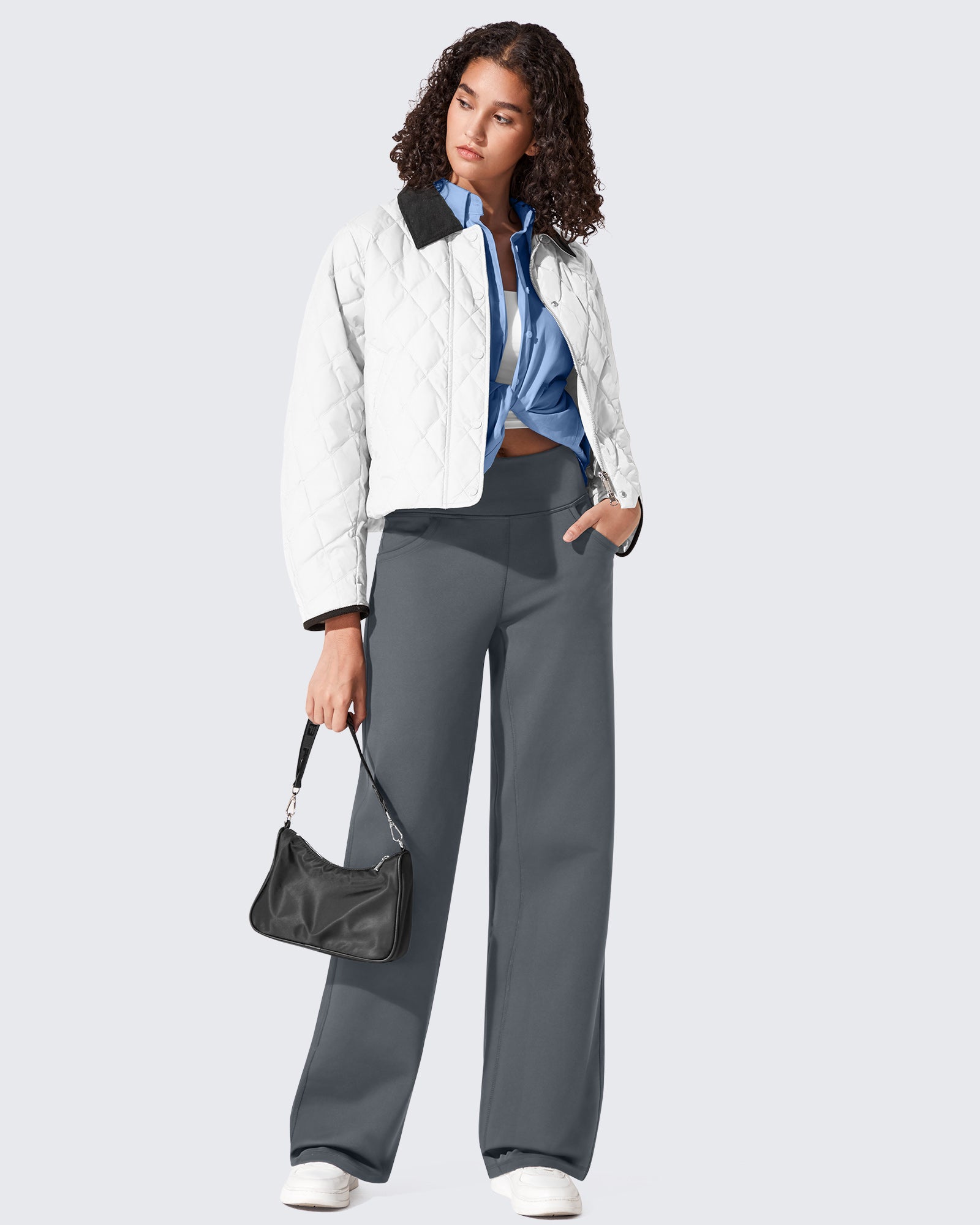 G4Free Activewear - EverGoing Fleece Lined High-Waist Wide Leg Thermal Trousers -GF24J230AA-S-GF24J231AA-S-GF24J232AA-S-GF24J230AB-M-GF24J231AB-M