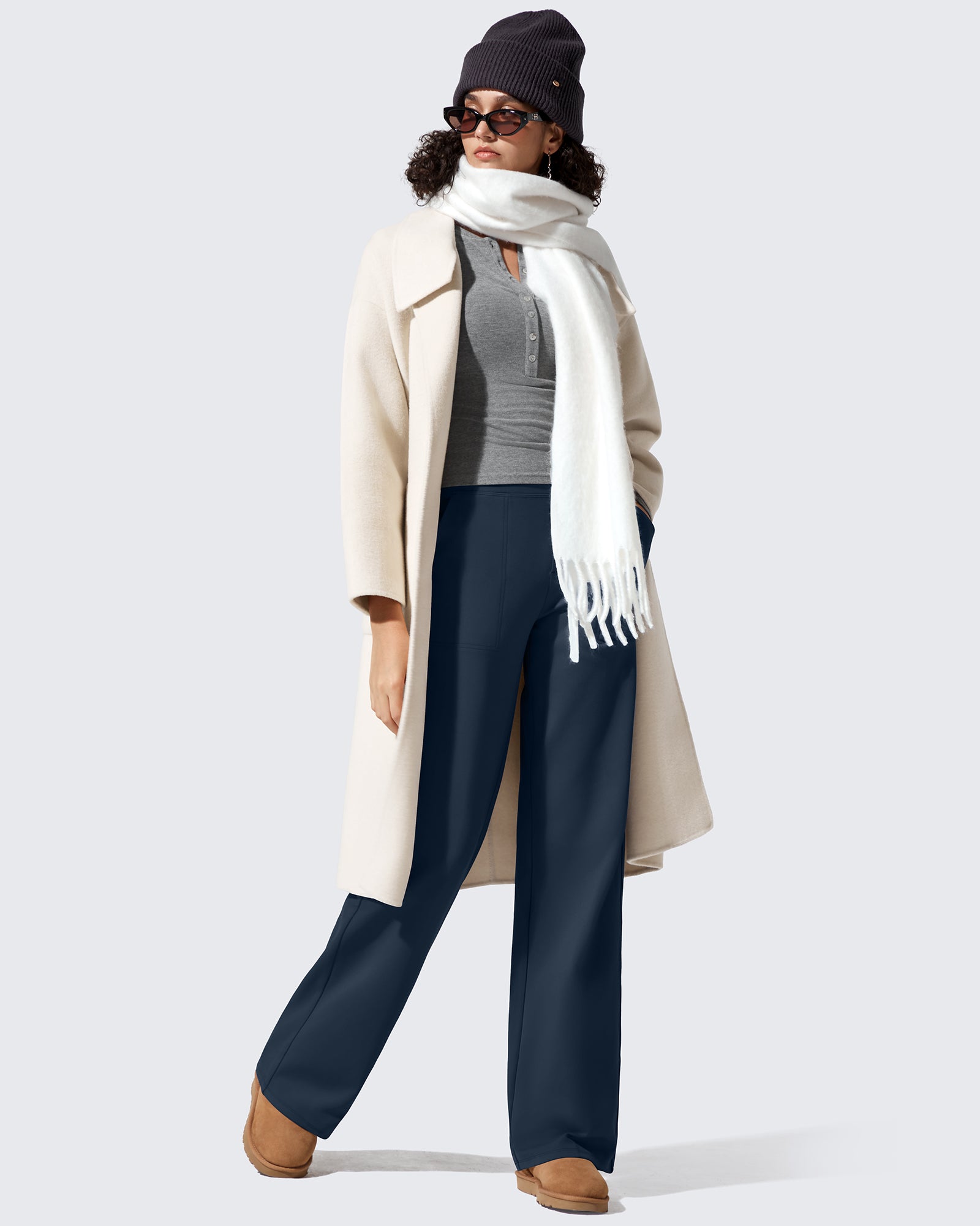 G4Free Activewear - EverGoing Fleece Lined High-Waisted Dressy Pants -GF24J238AA-S-GF24J239AA-S-GF24J240AA-S-GF24J238AB-M-GF24J239AB-M