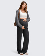 G4Free Activewear - EverGoing Fleece Lined Maternity Wide Leg Pants -GF25JY599AF-XS-GF25JY600AF-XS-GF25JY601AF-XS-GF25JY599AA-S-GF25JY600AA-S