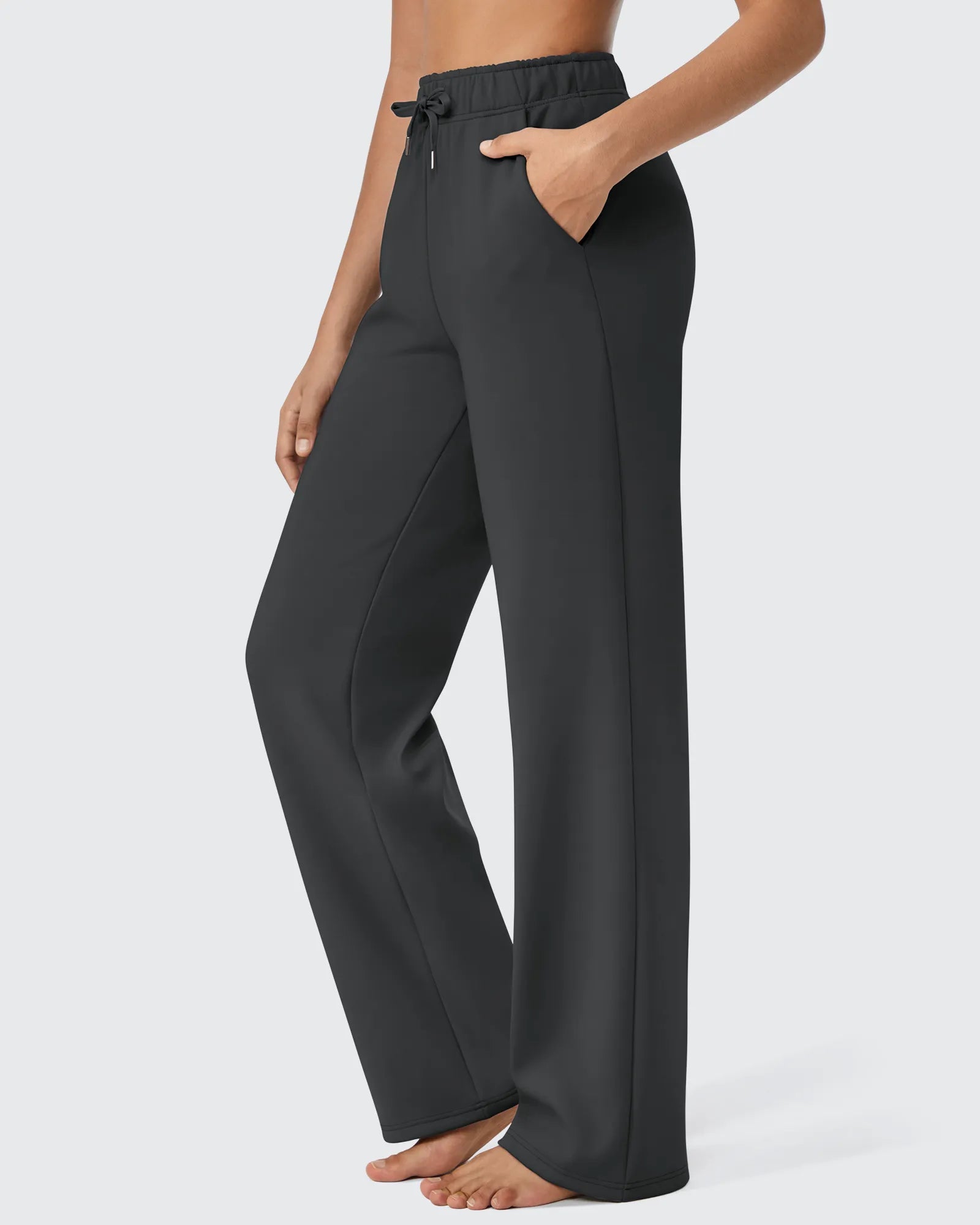 G4Free Activewear - EverGoing Loose Fleece Lined Drawstring Casual Pants -GF23J163CA-S-GF23J164CA-S-GF23J165CA-S-GF23J163CB-M-GF23J164CB-M