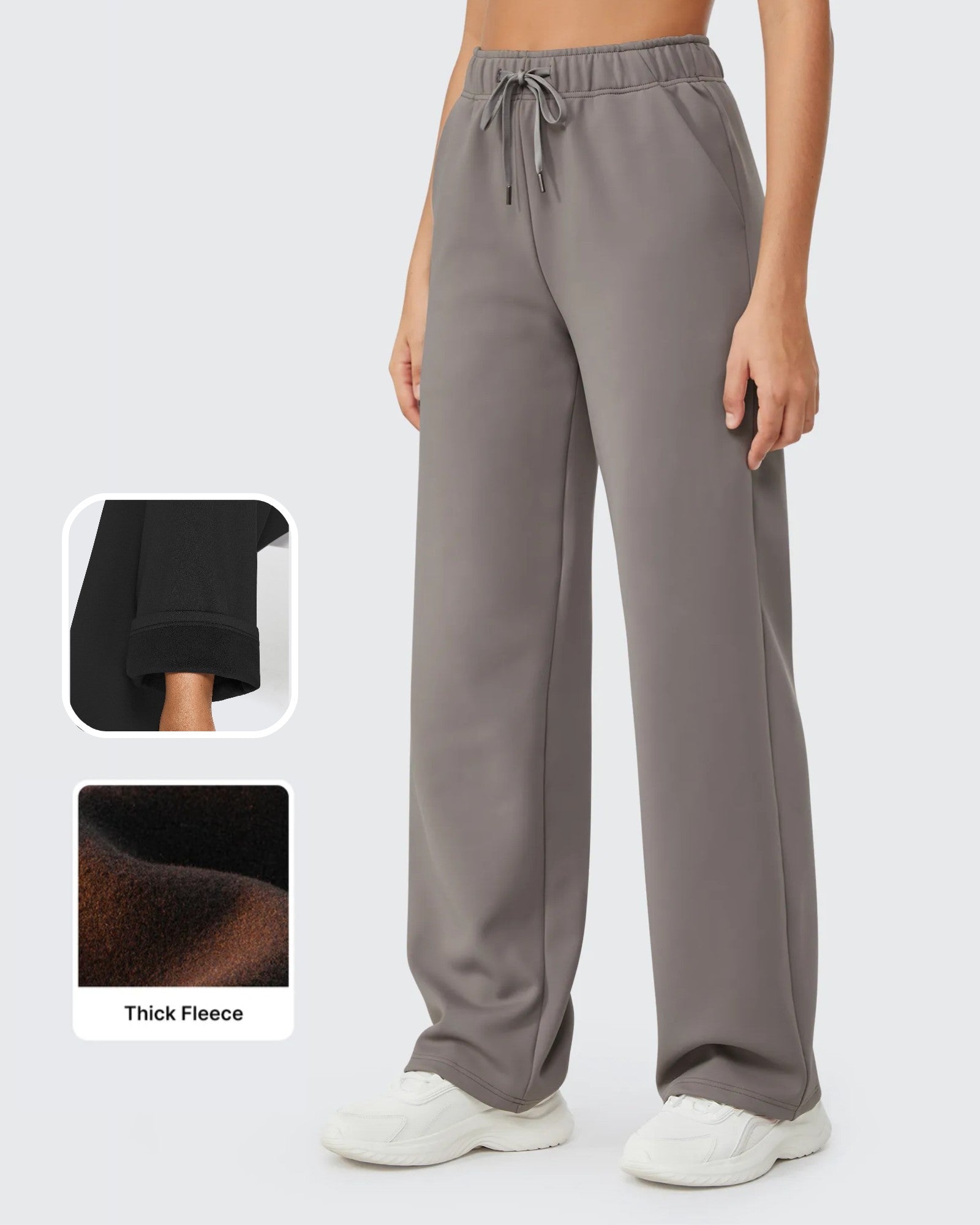 G4Free Activewear - EverGoing Loose Fleece Lined Drawstring Casual Pants Petite -GF23J163CA-S-GF23J163CB-M-GF23J163CC-L-GF23J163CD-XL-GF23J163CE-XXL