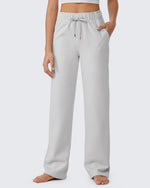 G4Free Activewear - EverGoing Loose Fleece Lined Drawstring Mid-Waist Casual Pants -GF23J163CA-S-GF23J164CA-S-GF23J165CA-S-GF23J163CB-M-GF23J164CB-M