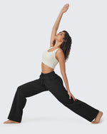 G4Free Activewear - EverGoing Loose Fleece Lined Drawstring Mid-Waist Casual Pants -GF23J163CA-S-GF23J164CA-S-GF23J165CA-S-GF23J163CB-M-GF23J164CB-M