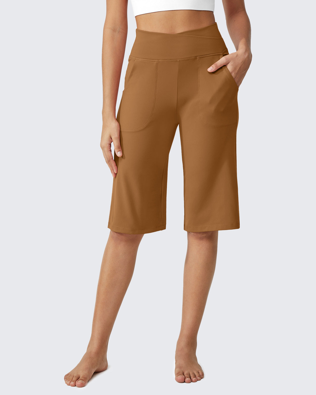 G4Free Activewear - EverGoing Loose High-Waist Casual Cropped Yoga Pants 14 -GF24J195AF-XS-GF24J195AA-S-GF24J195AB-M-GF24J195AC-L-GF24J195AD-XL