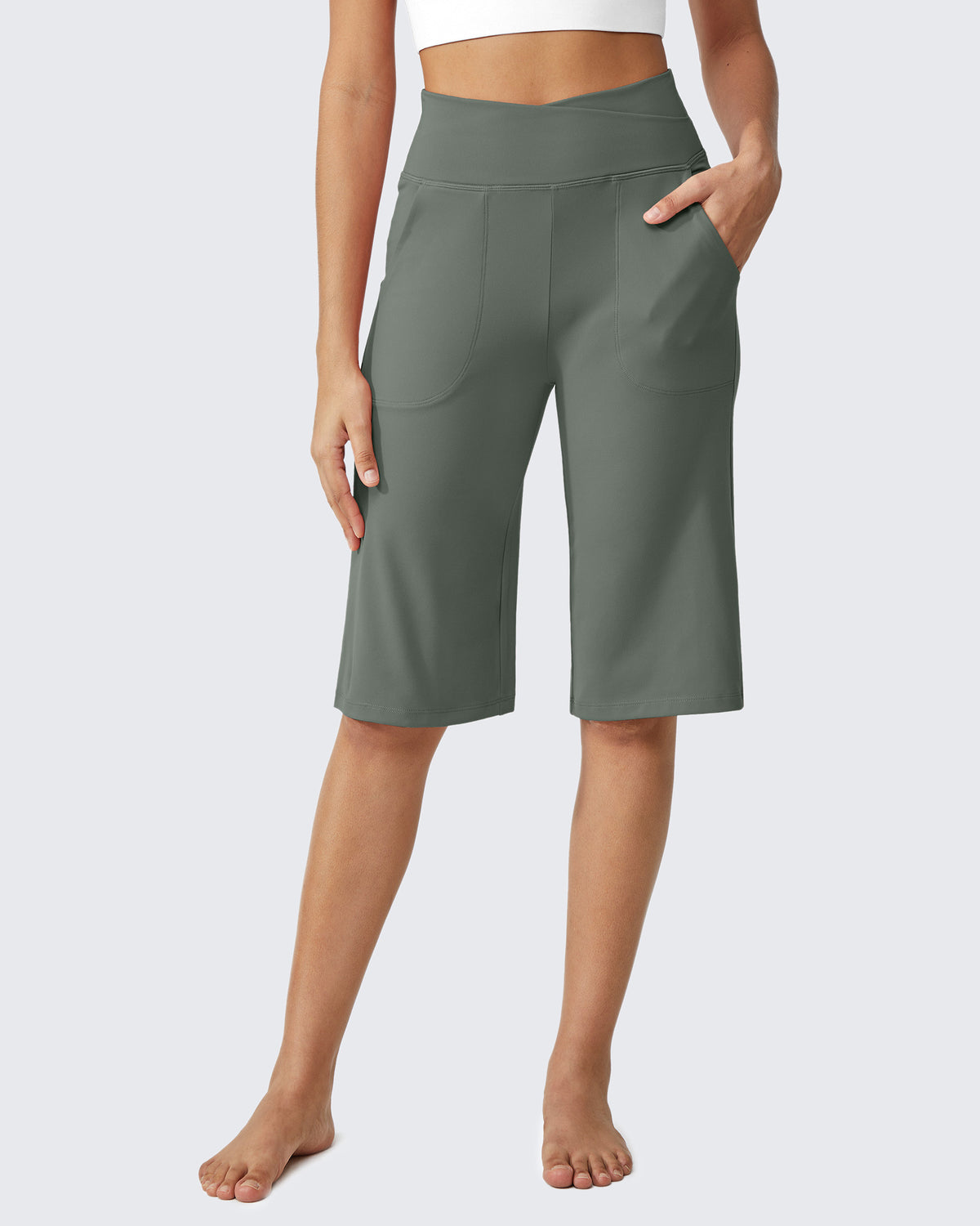 G4Free Activewear - EverGoing Loose High-Waist Casual Cropped Yoga Pants 14 -GF24J195AF-XS-GF24J195AA-S-GF24J195AB-M-GF24J195AC-L-GF24J195AD-XL