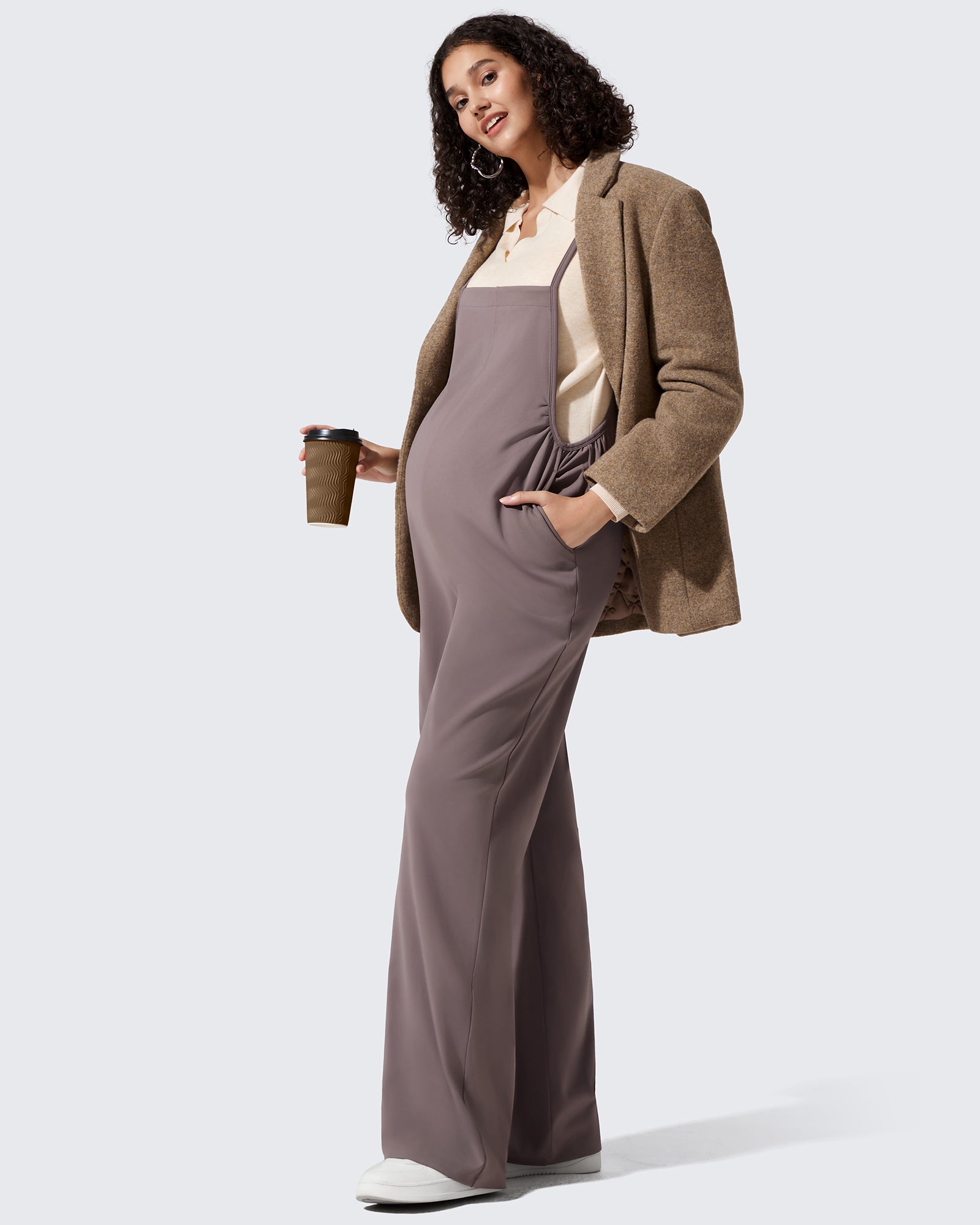 G4Free Activewear - EverGoing Maternity Adjustable Strap Wide Leg Rompers -GF25PY674AF-XS-GF25PY675AF-XS-GF25PY676AF-XS-GF25PY674AA-S-GF25PY675AA-S