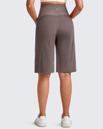 G4Free Activewear - EverGoing Maternity Athletic Bermuda Shorts 12'' -GF25EY508AA-S-GF25EY508AB-M-GF25EY508AC-L-GF25EY508AD-XL-GF25EY508AE-XXL