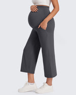 G4Free Activewear - EverGoing Maternity Capris Cropped Yoga Pants 21'' -GF25J307AA-S-GF25J307AB-M-GF25J307AC-L-GF25J307AD-XL-GF25J307AE-XXL
